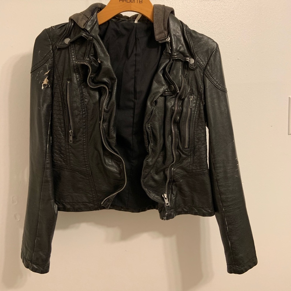 Free People leather jacket